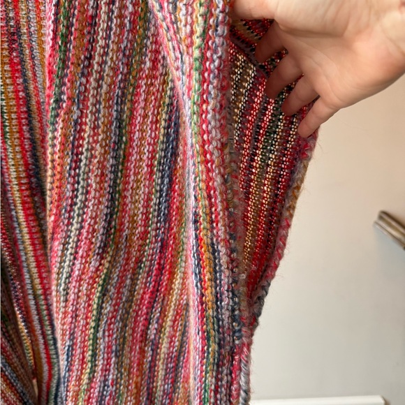 POL Colorful Striped Women's Poncho - Picture 2 of 5